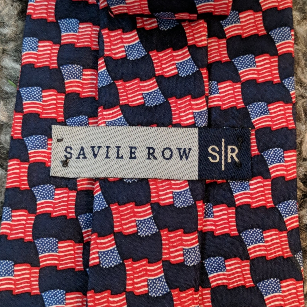 SAVILE ROW American flag tie - Picture 4 of 5